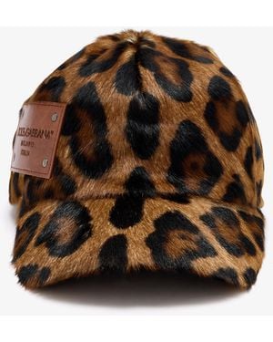 Dolce & Gabbana Leopard-Printed Baseball Hat - Brown