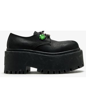 Balenciaga Strike Platform Derby Shoes - Black