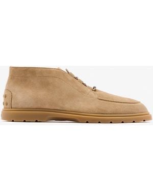 Tod's Desert Suede Boots - Natural
