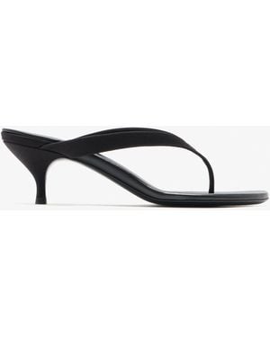 Miu Miu Logo Thong Sandals - White