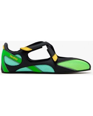 The Attico Floor 01 Ballerinas - Green