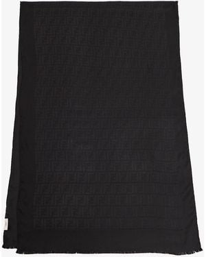 Fendi Ff Stole Scarf - Black