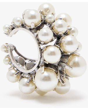 Givenchy Crystal Pearl Earcuff - White