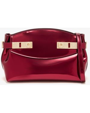 Ferragamo Hug Small Clutch - Red