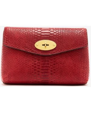 Mulberry Darley Cosmetic Pouch - Red