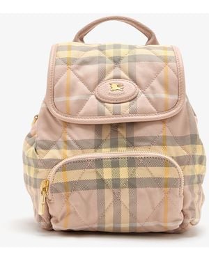 Burberry Mini Horseshoe Backpack - Natural