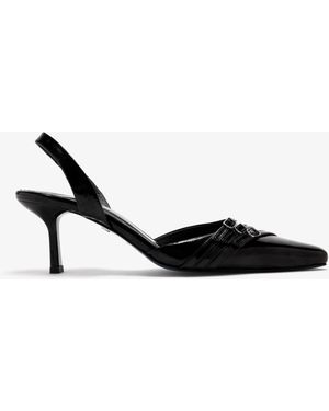 MANC Skyler Slingback Pumps - White