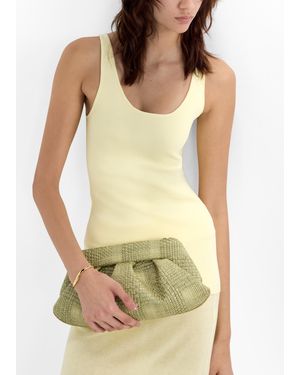 THEMOIRÈ Emera Straw Clutch - Green