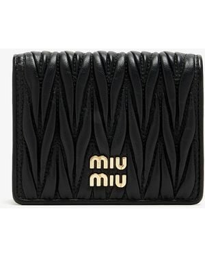 Miu Miu Small Leather Wallet - Black