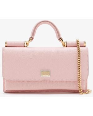 Dolce & Gabbana Dauphine Calfskin Phone Bag - Pink