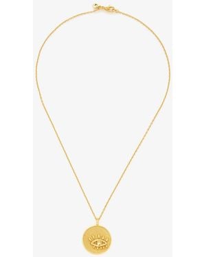 Ryenn's Eyes Eye Pendant Necklace - White