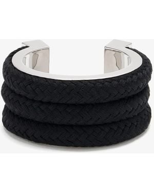 Alaïa Cotton Cord Cuff - Black