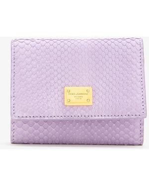 Dolce & Gabbana Python Wallet - Purple