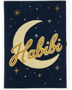 Olympia Le-Tan Habibi Book Clutch - Blue