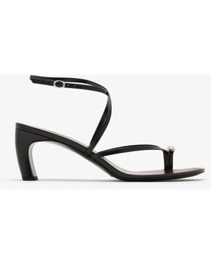 Tory Burch Pierced Strappy Sandals - White