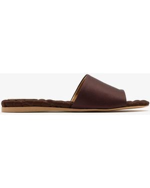 Aera Mia Slide Sandals - White
