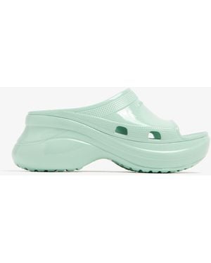 Balenciaga X Crocs Pool Sandals - Green
