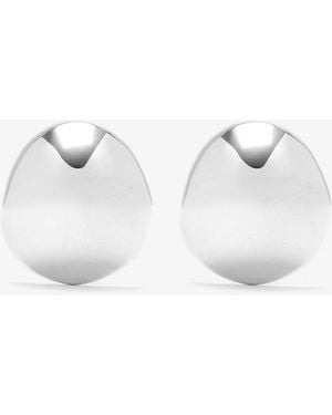 Alaïa Dome Earrings - White