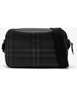 Burberry City Check Crossbody Bag - Black