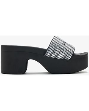 Alexander Wang Hotfix Platform Sandals - Gray