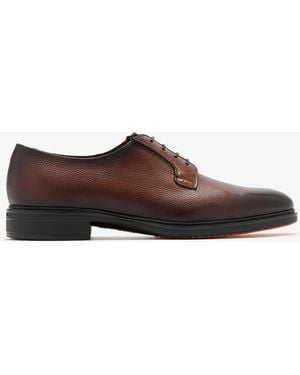 Santoni Easy Derby Shoes - Brown
