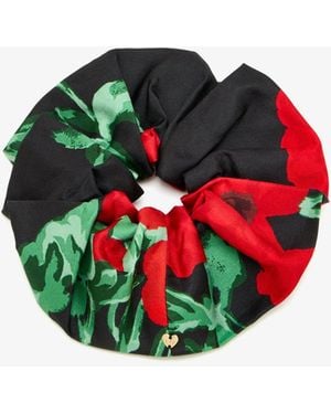 Loeffler Randall Astrid Silk Scrunchie - Red