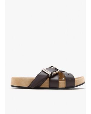 Balenciaga Belt Mules - White