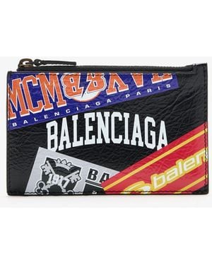 Balenciaga Cash Large Long Coin And Card Holder - White