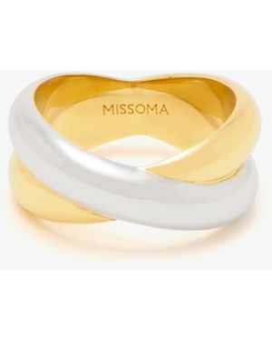Missoma X Lucy Williams Chunky Entwine Ring - Yellow