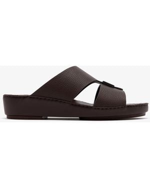 Seventy Six Buckle Sandals - Brown