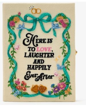 Olympia Le-Tan Happily Ever After Book Clutch - Green