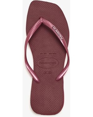 Havaianas Slim Square Flip Flops - Red