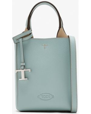 Tod's T Timeless Micro Tote Bag - Blue