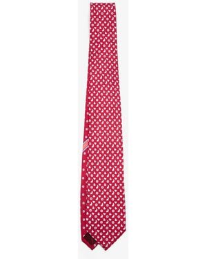 Ferragamo Charms Print Tie - White