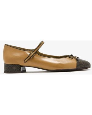 Tory Burch Mary Jane Ballerinas - White