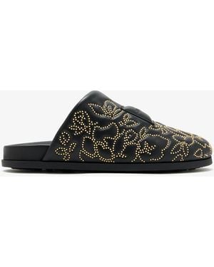 Givenchy Label Slippers - Black