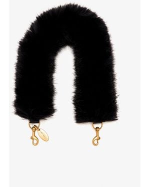 Balenciaga Animal-Free Fur Strap - Black