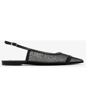 The Lline Camille Slingback Flats - White