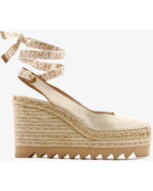Stella McCartney Gaia Wedge Espadrilles - Natural
