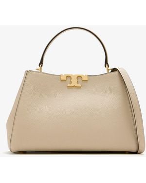 Tory Burch Medium Eleanor Soft Satchel - Natural