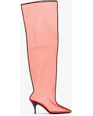 Herbert Levine Drawing A Blank Over-The-Knee Boots - Pink