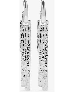 Givenchy Tape Earrings - White