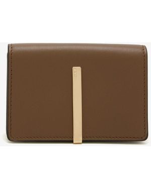 Tod's Leather Business Card Holder - Brown