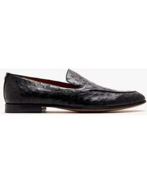 Dolce & Gabbana Ostrich-Leather Slippers - White