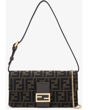 Fendi Tube Chain Wallet - White
