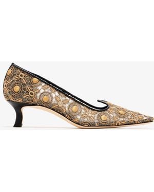 Manolo Blahnik Euridi Pumps - Natural