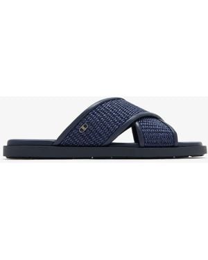 Ferragamo Gancini Ornament Sandals - Blue