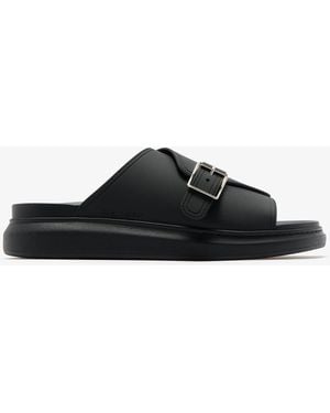 McQueen Hybrid Slides - Black
