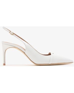Malone Souliers Schiffer 70 Slingback Pumps - White