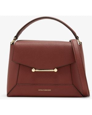 Strathberry Mosaic Nano Leather Bag - Red